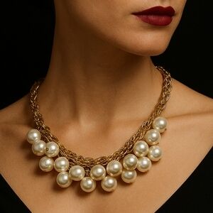 Vintage Napier Gold-Tone Link Bracelet Signed Pat. 2472958 Mid-Century Modern